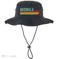 Mobile Alabama Retro Sunset Bucket Hat thumb 0