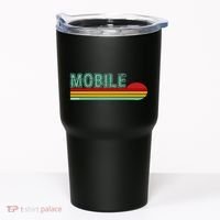 Mobile Alabama Retro Sunset Tumbler thumb 0