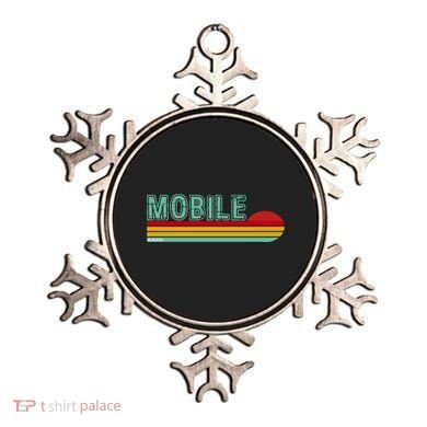 Mobile Alabama Retro Sunset Ornament