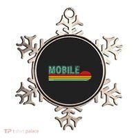 Mobile Alabama Retro Sunset Ornament thumb 0