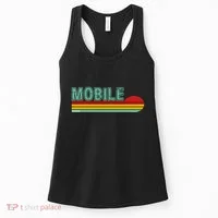 Mobile Alabama Retro Sunset Women's Tank Top thumb 0