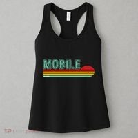 Mobile Alabama Retro Sunset Women's Tank Top thumb 3