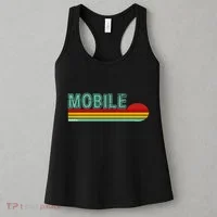 Mobile Alabama Retro Sunset Women's Tank Top thumb 3