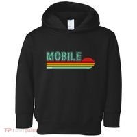 Mobile Alabama Retro Sunset Toddler Hoodie thumb 0