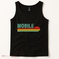 Mobile Alabama Retro Sunset Tank Top thumb 2