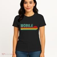 Mobile Alabama Retro Sunset Women's T-Shirt thumb 4