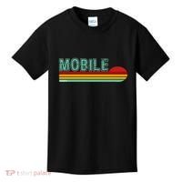 Mobile Alabama Retro Sunset Kids T-Shirt thumb 0