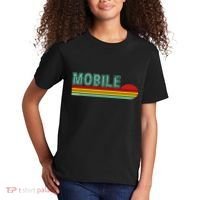 Mobile Alabama Retro Sunset Kids T-Shirt thumb 2