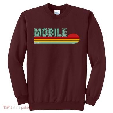 Mobile Alabama Retro Sunset Sweatshirt