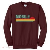 Mobile Alabama Retro Sunset Sweatshirt thumb 0