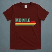 Mobile Alabama Retro Sunset T-Shirt thumb 5