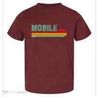 Mobile Alabama Retro Sunset Toddler T-Shirt thumb 0