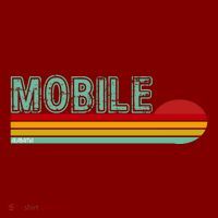 Mobile Alabama Retro Sunset Toddler T-Shirt thumb 2