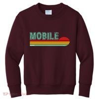 Mobile Alabama Retro Sunset Kids Sweatshirt thumb 0