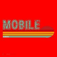 Mobile Alabama Retro Sunset Santa Hat thumb 1