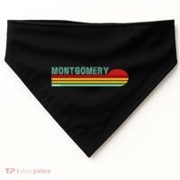 Montgomery Alabama Retro Sunset USA-Made Doggie Bandana thumb 0