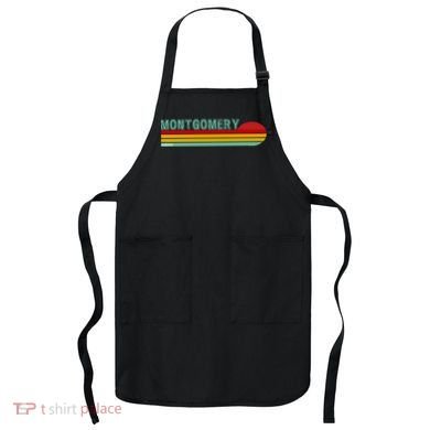 Montgomery Alabama Retro Sunset Apron
