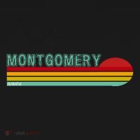 Montgomery Alabama Retro Sunset Button thumb 1