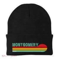 Montgomery Alabama Retro Sunset Beanie thumb 0