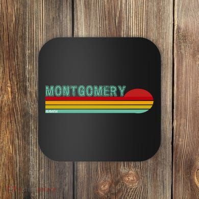Montgomery Alabama Retro Sunset Coaster