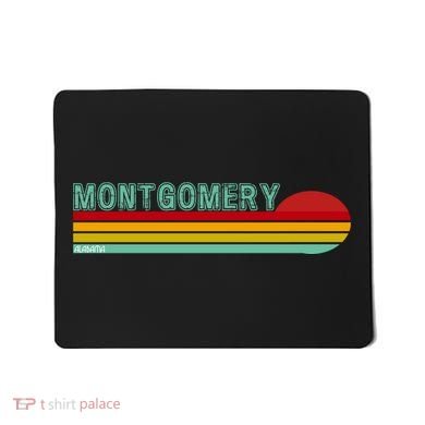 Montgomery Alabama Retro Sunset Mousepad