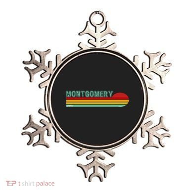 Montgomery Alabama Retro Sunset Ornament
