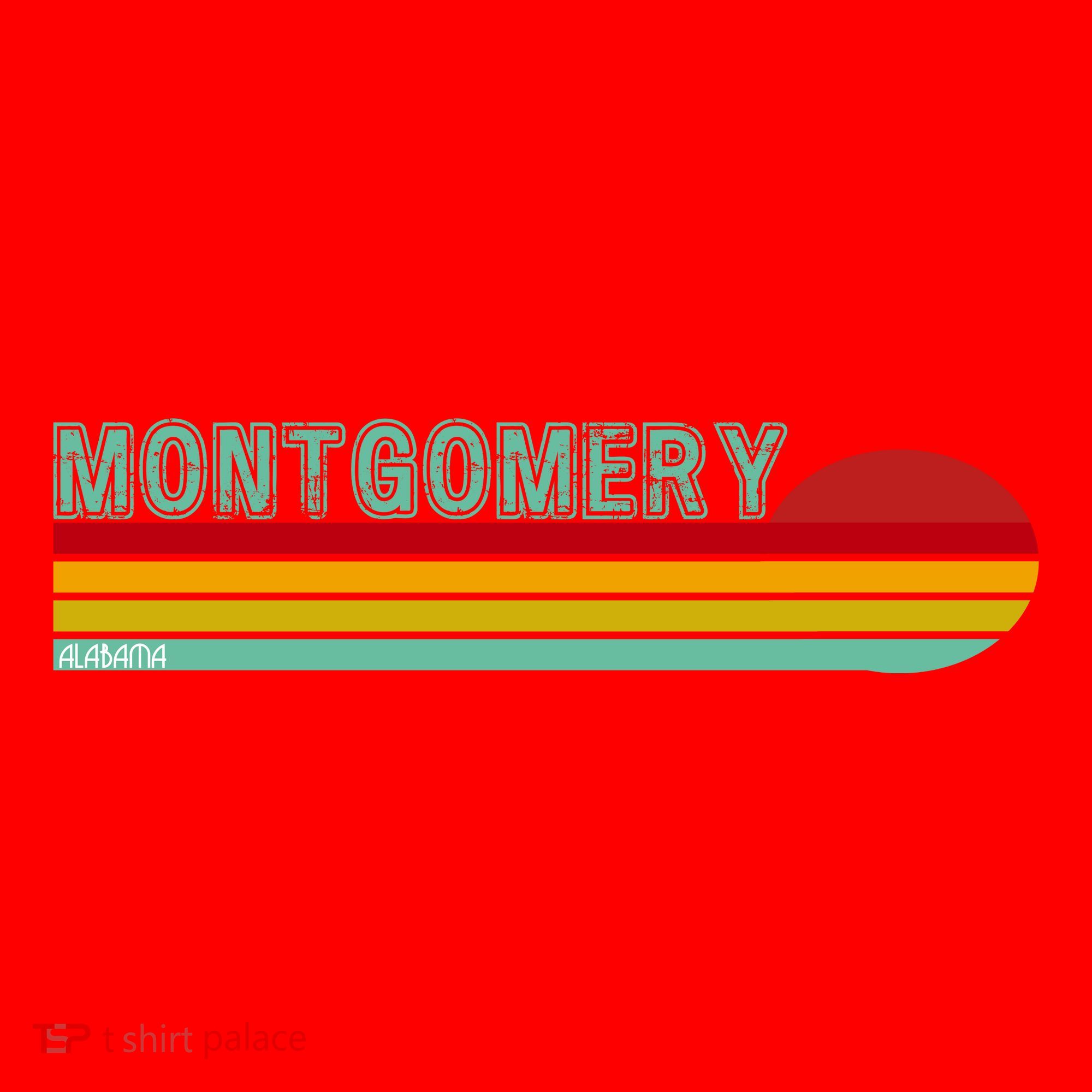 Montgomery Alabama Retro Sunset Santa Hat