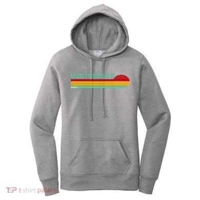 Montgomery Alabama Retro Sunset Women's Hoodie