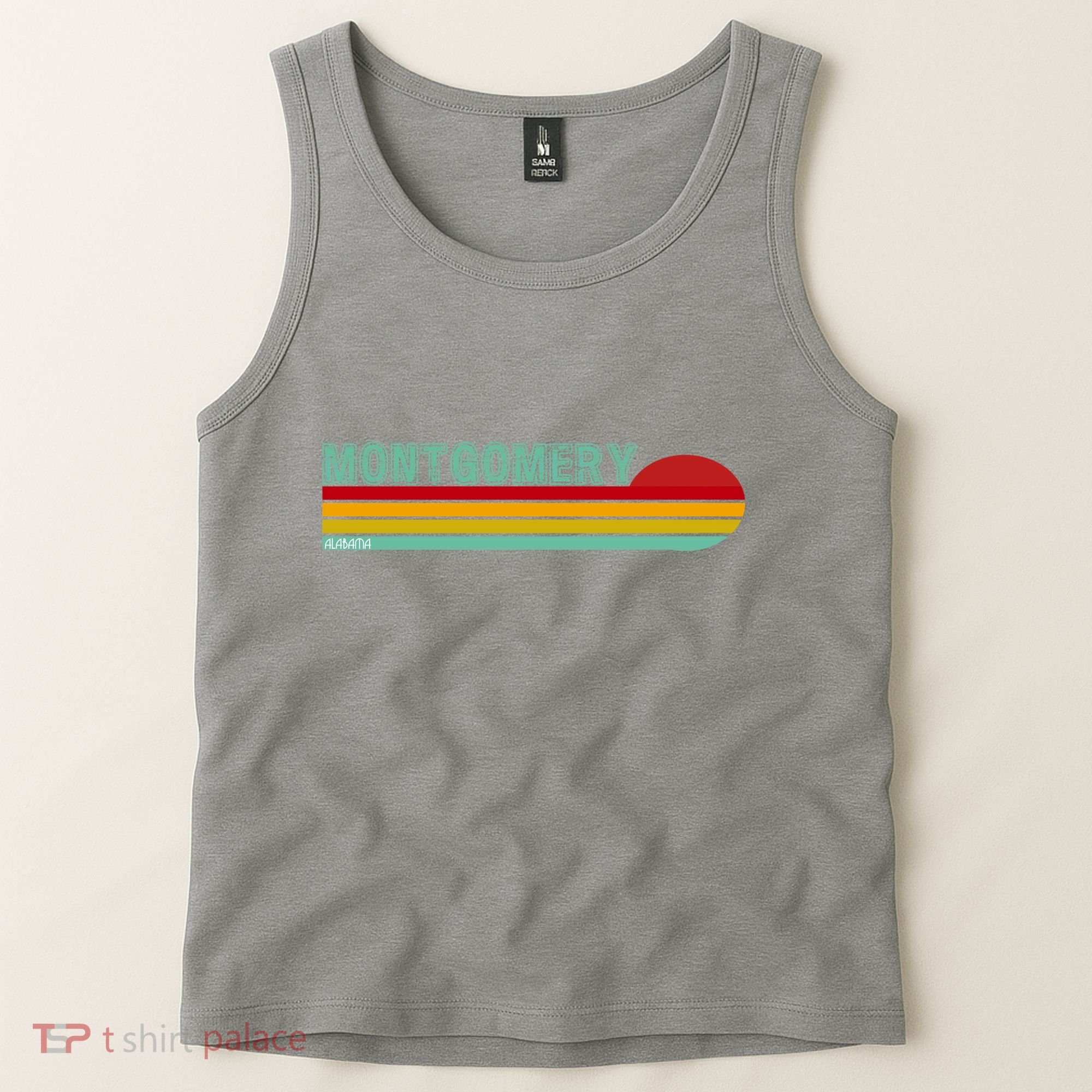Montgomery Alabama Retro Sunset Tank Top