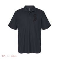 Martial Arts Red Chinese Firedrake Dragon Print Art Polo thumb 0