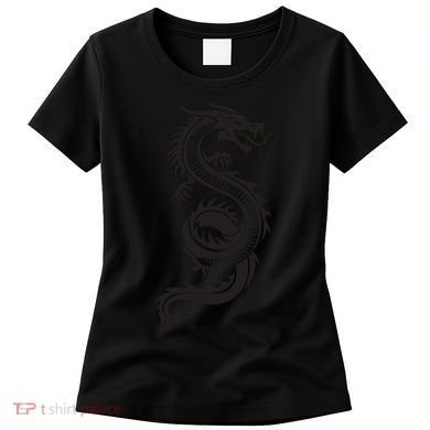 Martial Arts Red Chinese Firedrake Dragon Print Art Women's T-Shirt