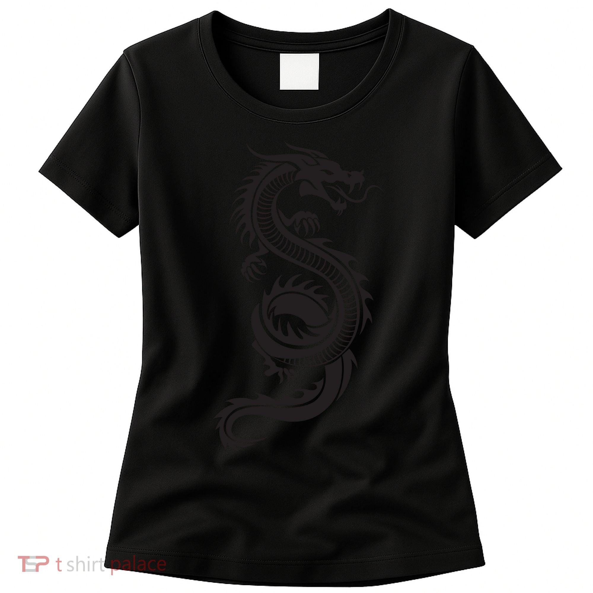 Martial Arts Red Chinese Firedrake Dragon Print Art Women's T-Shirt