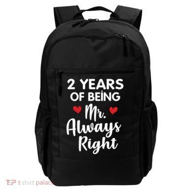 Mr Always Right 2nd Wedding Anniversary Gift For Husband Gift Backpack