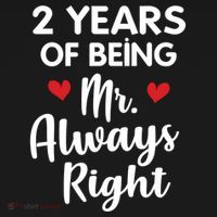 Mr Always Right 2nd Wedding Anniversary Gift For Husband Gift Backpack thumb 2