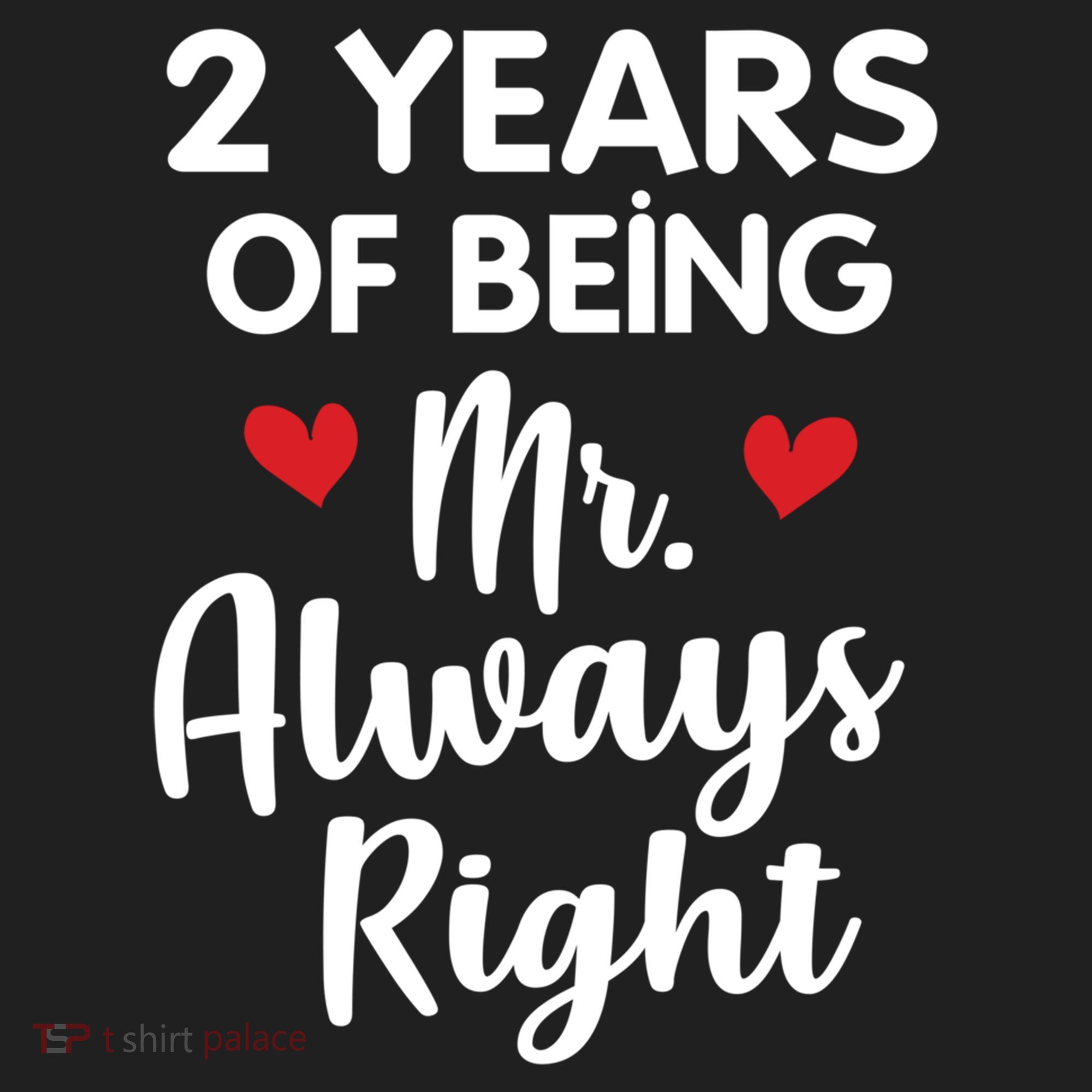 Mr Always Right 2nd Wedding Anniversary Gift For Husband Gift Hat