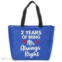 Mr Always Right 2nd Wedding Anniversary Gift For Husband Gift Tote Bag thumb 0