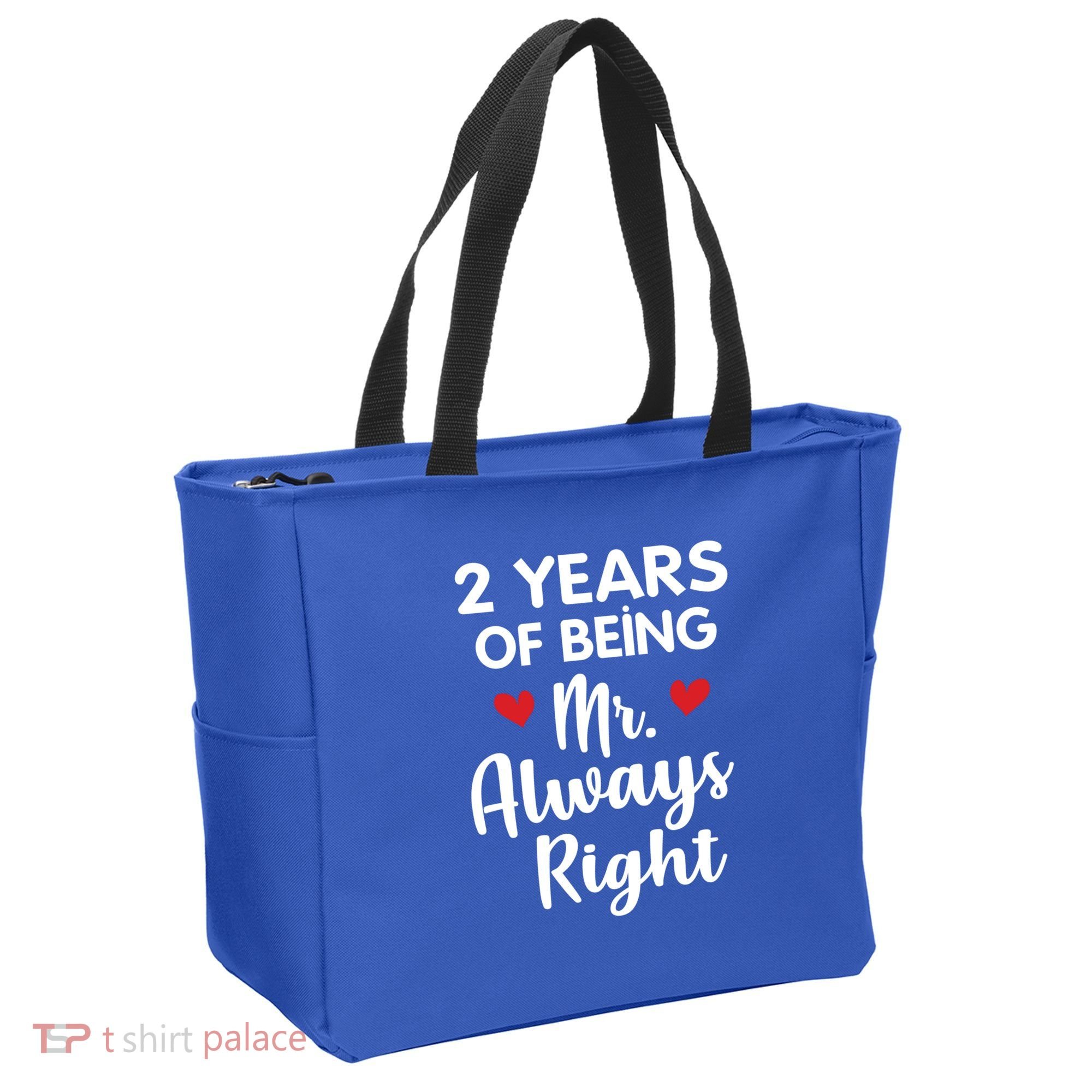 Mr Always Right 2nd Wedding Anniversary Gift For Husband Gift Tote Bag