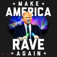 Make America Rave Again Funny Trump Festival Gift Ornament thumb 1