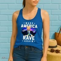 Make America Rave Again Funny Trump Festival Gift Women's Tank Top thumb 2