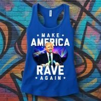 Make America Rave Again Funny Trump Festival Gift Women's Tank Top thumb 3