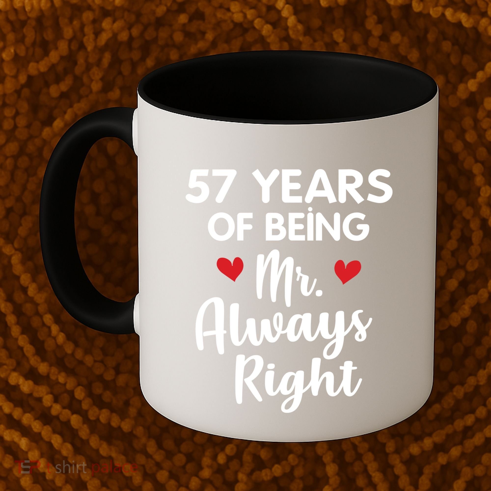Mr Always Right 57th Wedding Anniversary Gift For Husband Gift Coffee Mug