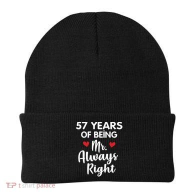 Mr Always Right 57th Wedding Anniversary Gift For Husband Gift Beanie