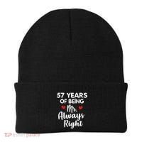 Mr Always Right 57th Wedding Anniversary Gift For Husband Gift Beanie thumb 0