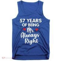 Mr Always Right 57th Wedding Anniversary Gift For Husband Gift Tank Top thumb 0