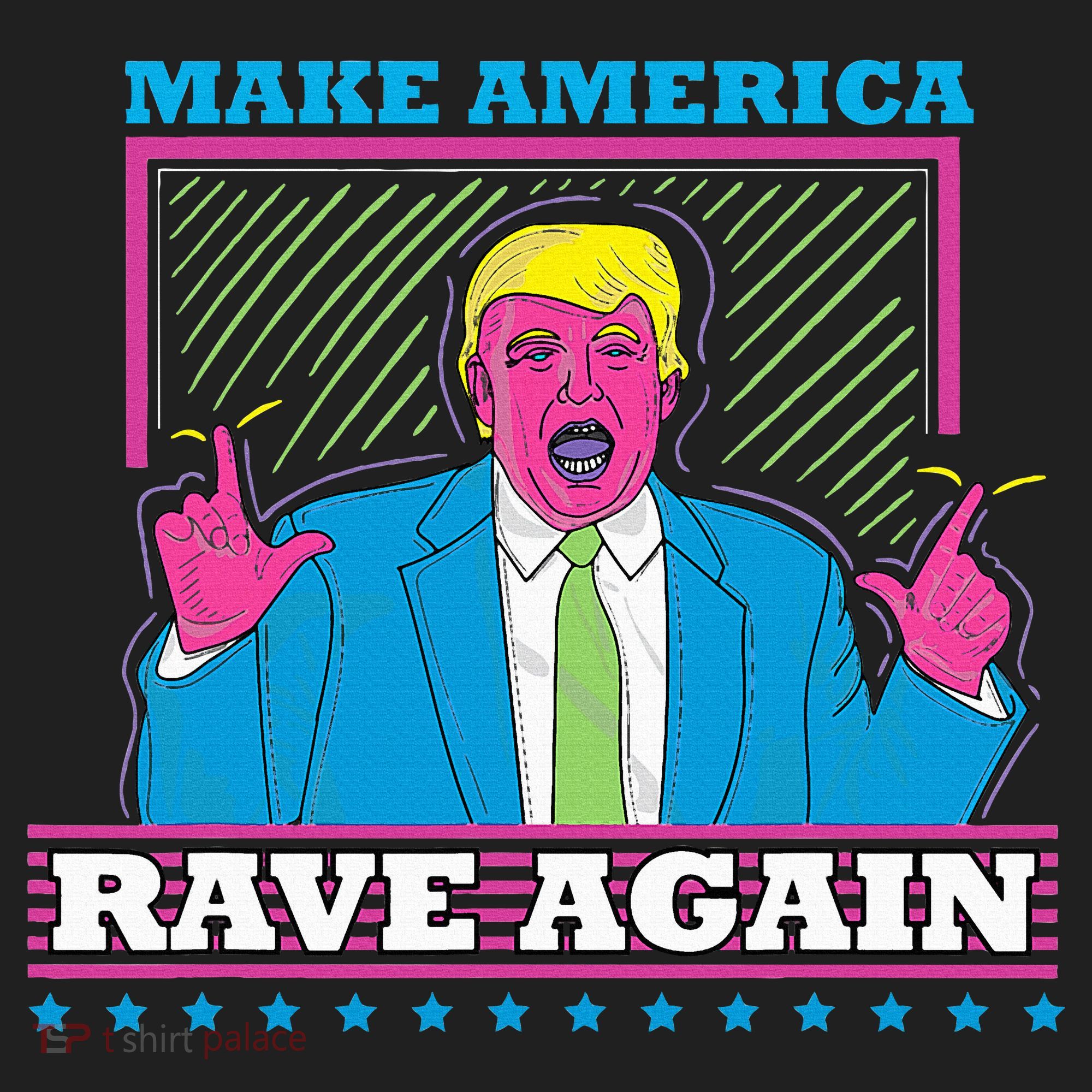 Make America Rave Again Funny Trump Edm Women's Sweatshirt