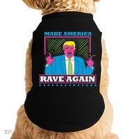 Make America Rave Again Funny Trump Edm Doggie Tank thumb 0