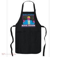 Make America Rave Again Funny Trump Edm Apron thumb 0