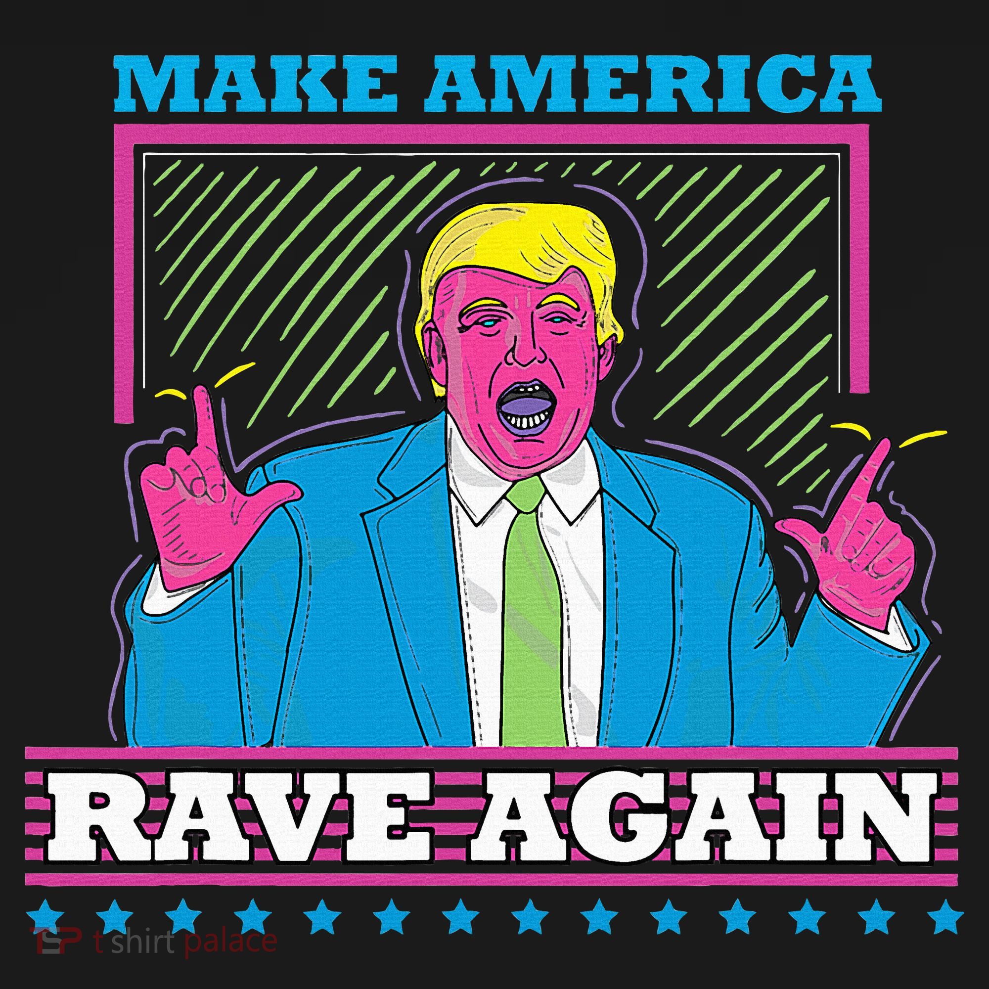 Make America Rave Again Funny Trump Edm Pajama Set