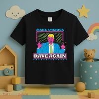 Make America Rave Again Funny Trump Edm Toddler T-Shirt thumb 3