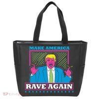 Make America Rave Again Funny Trump Edm Tote Bag thumb 0